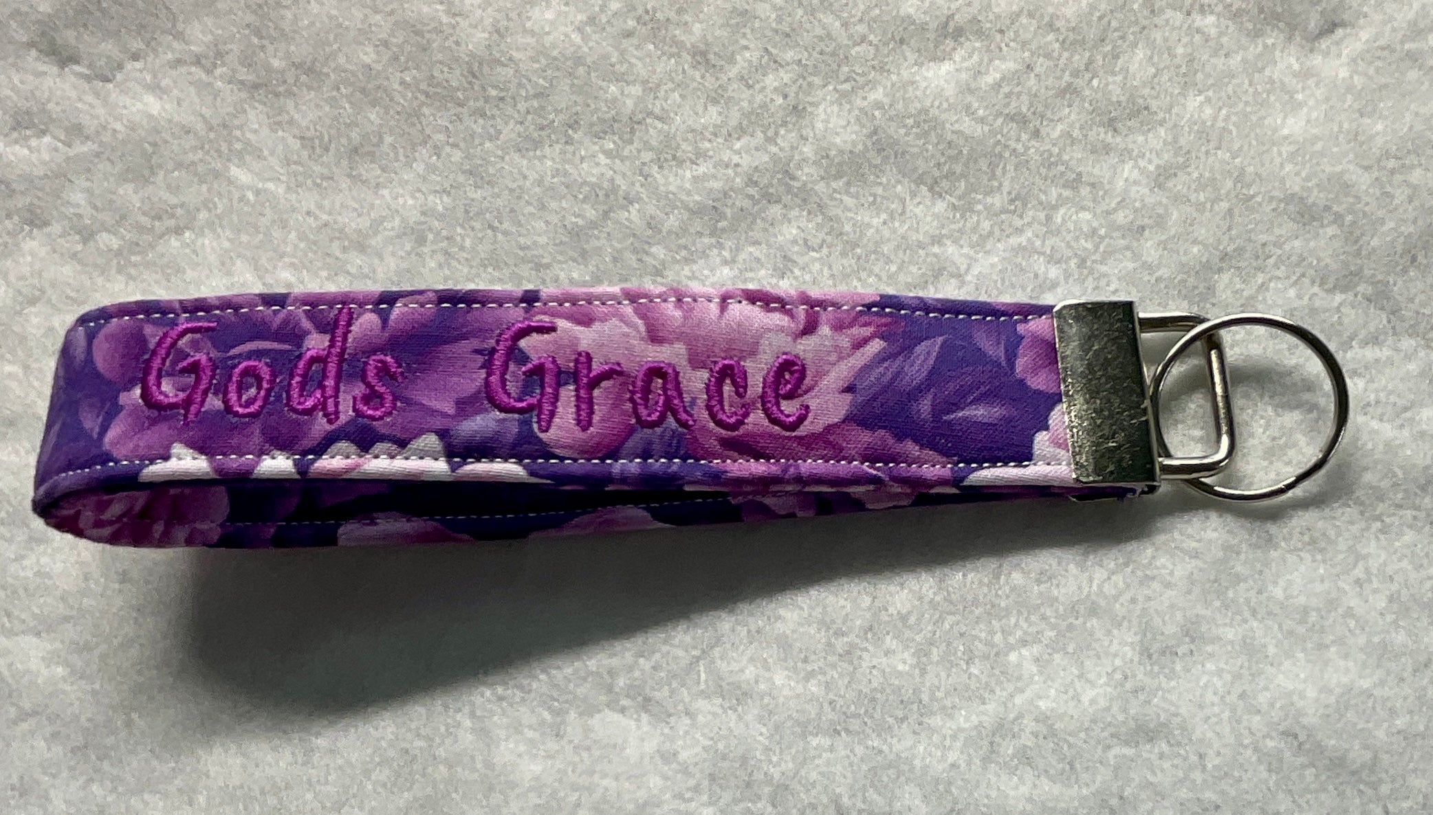 Embroidered Inspirational Keychain Wristlets